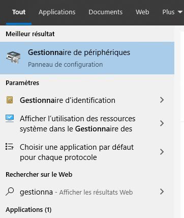 trouver le numéro de COM dans le gestionnaire de périphériques