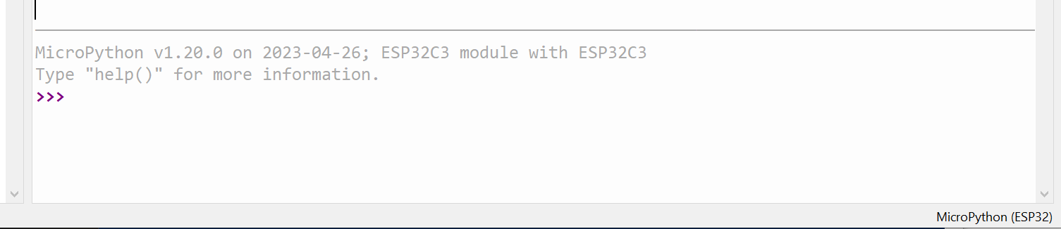 esp32c3 micropython shell