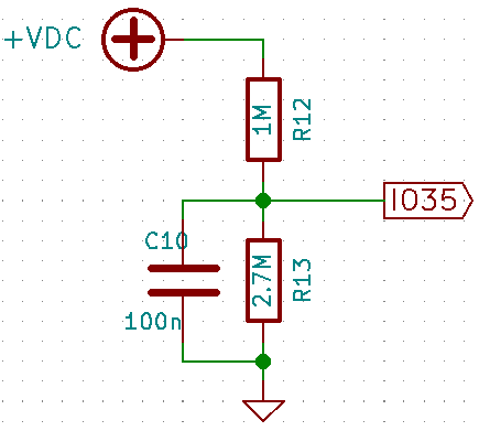 pont diviseur de tension esp32 low power