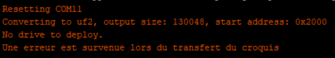 Bug upload sketch avec Micropython d'installé