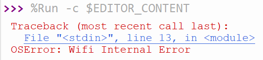 connexion box wifi esp32 micropython bug wifi internal error